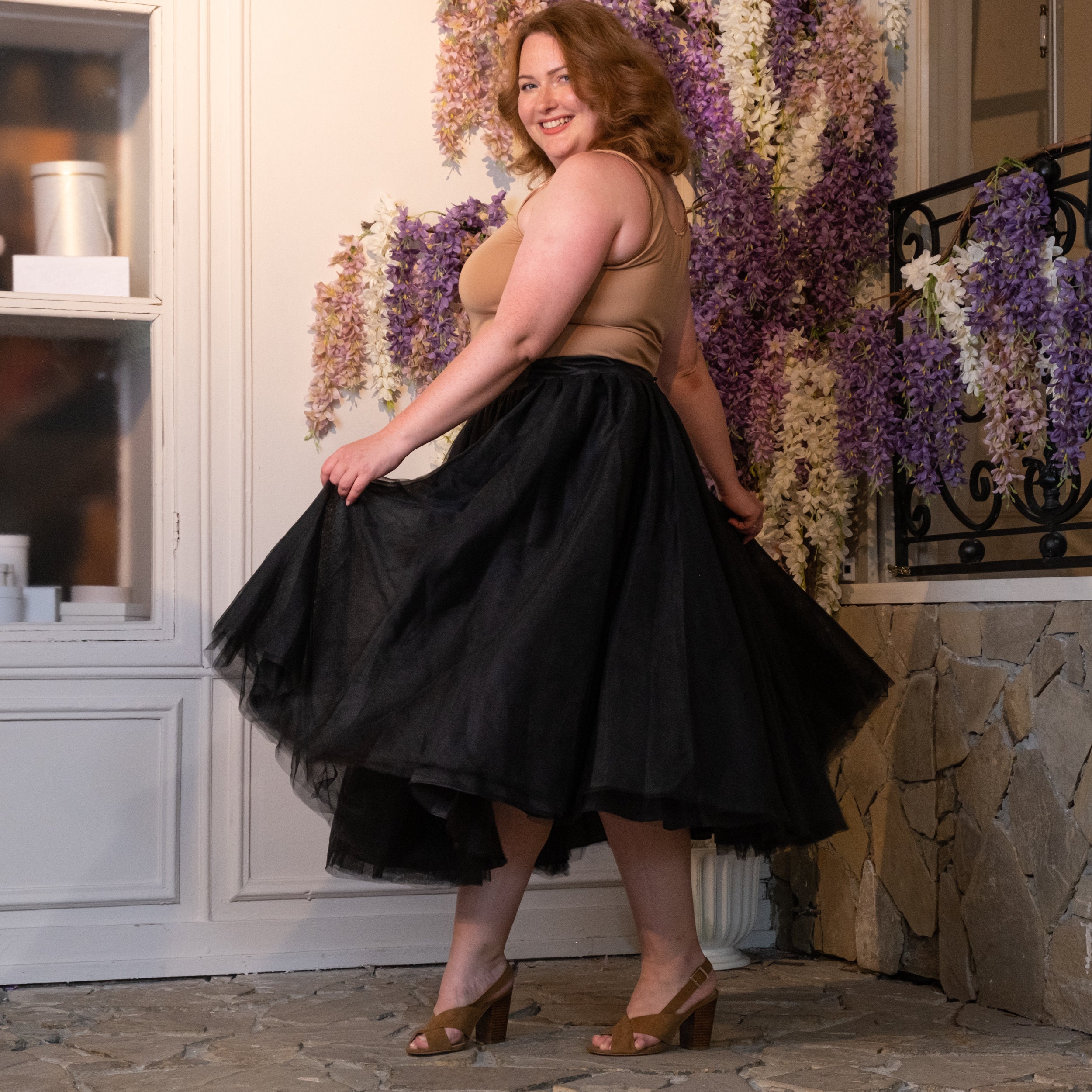 Plus Size Skirts for Women Black Tulle Skirt for Women Midi Skirt Women High Waisted Skirt for Women Skirt Layering Adult Tutu Skirt Etsy UK