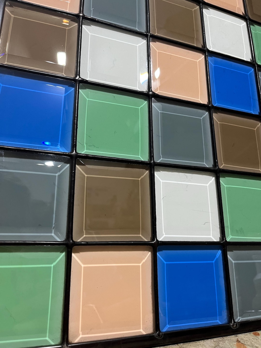 Stained Glass Bevel Panel - Etsy