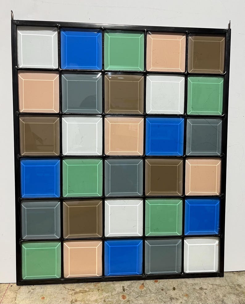 Stained Glass Bevel Panel - Etsy