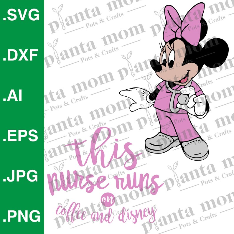 Download Minnie Nurse Disney Nurse Minnie Nurse svg Png Eps Dxf | Etsy