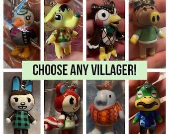 CUSTOM Animal Crossing inspired Figurine Keychains!