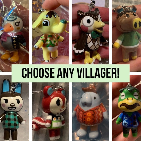 CUSTOM Animal Crossing inspired figurine keychains!