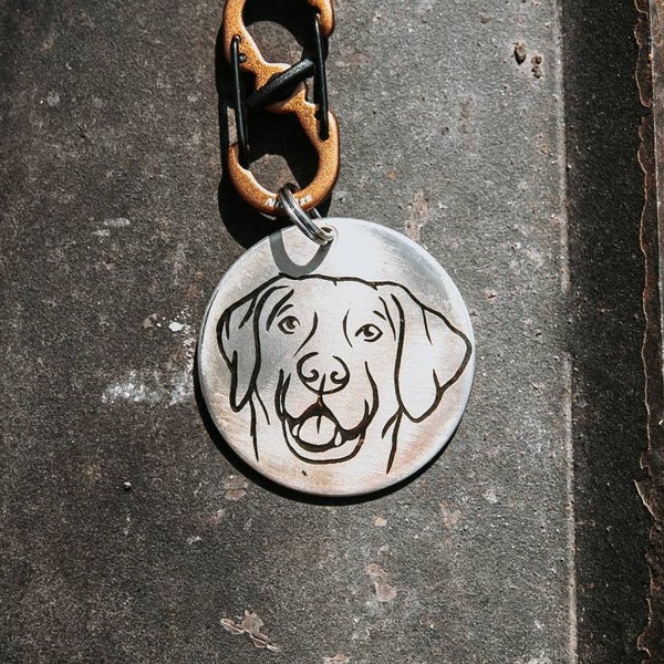 Portrait dog tag