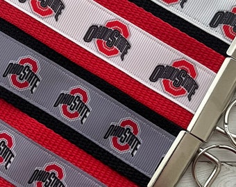 Ohio State Buckeye inspired Keychain, key chain, Alumni, OSU Merch, key ring, luggage tag, Purse Strap, Grad Gift, Game Day Purse Strap