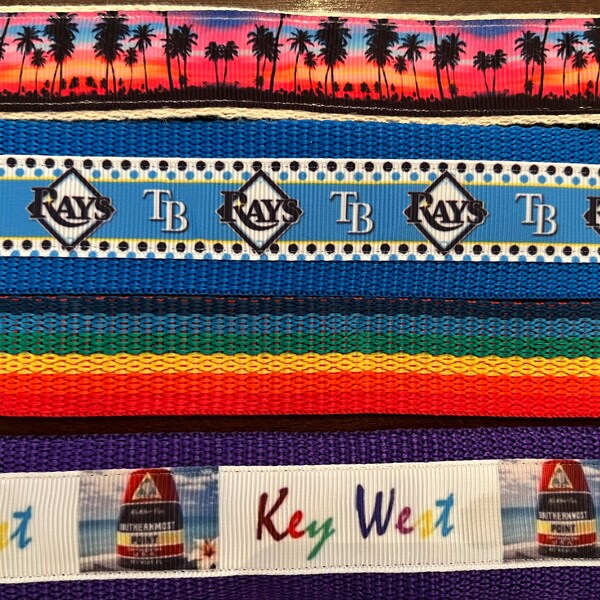 Purse Straps, Adjustable, crossbody, replacement strap, stadium strap, concert, for her, Tampa Bay Rays, palm tree strap, pride, Key West