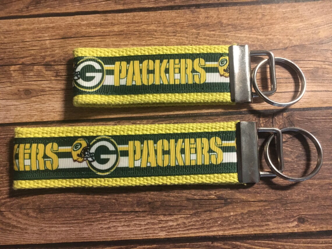 Green Bay Packers Keychain key chain nfl fob Packers key Etsy