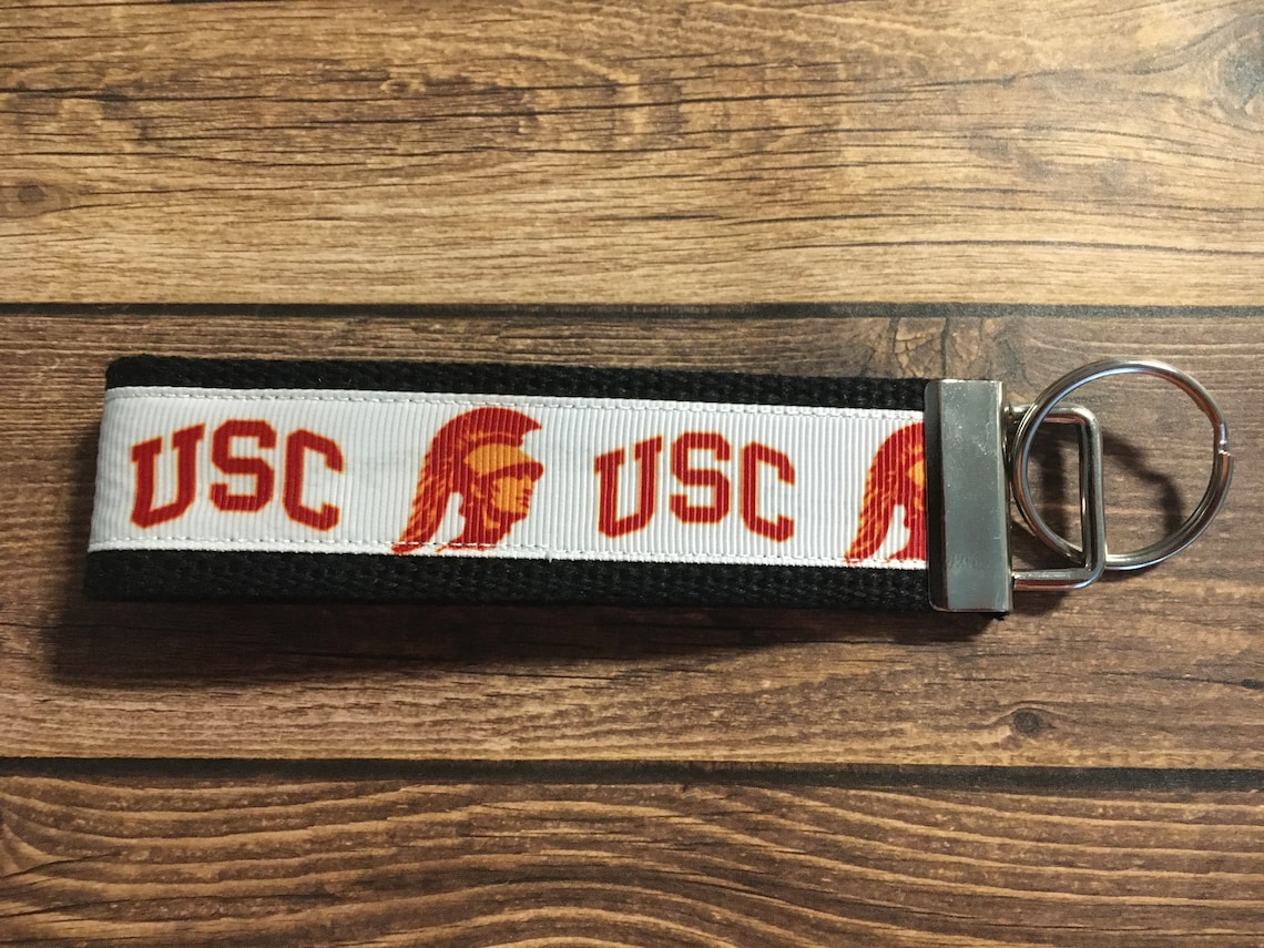 USC Trojans Key Fob USC key chain Grad keychain key ring Etsy
