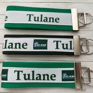College Jewelry: TULANE UNIVERSITY GREEN WAVE BEADED BAG STRAP- Fan Glam