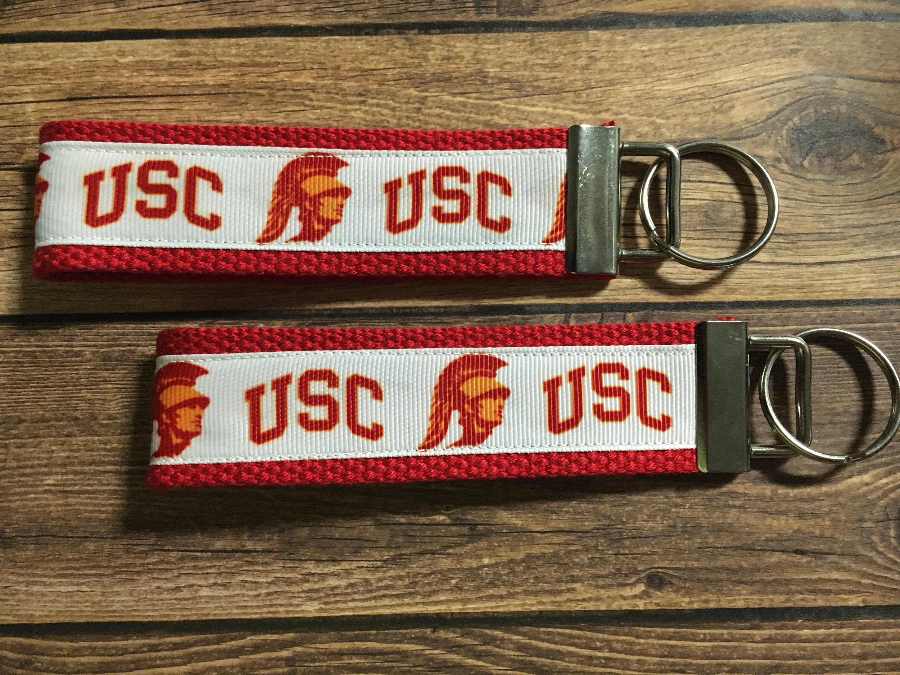 USC Trojans Key Fob USC key chain Grad keychain key ring Etsy