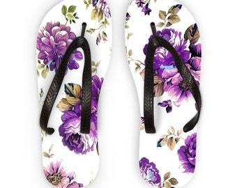 flip flops with flowers on top uk