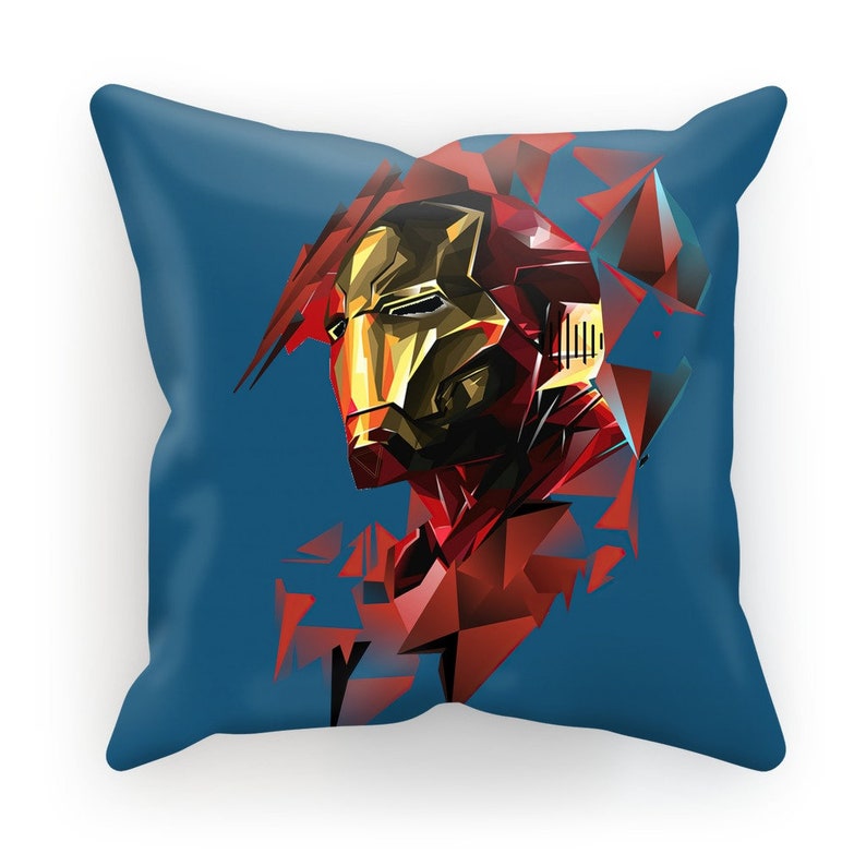 Suede or Satin in Two Sizes 45 x 45 cm 24 . 18 Marvel Iron Man Cushion Cover Pillow Cover or 60 x 60 cm