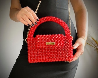 Tutoriel vidéo pour sac à main en perles perles carrées