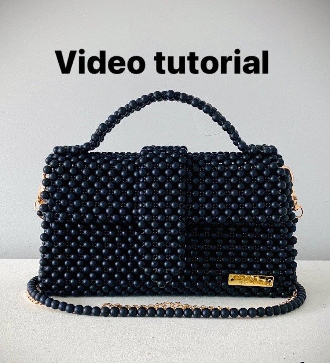 Video tutorial completo per borsa con perline Borsa con perline