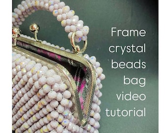 Frame crystal beads bag video tutorial