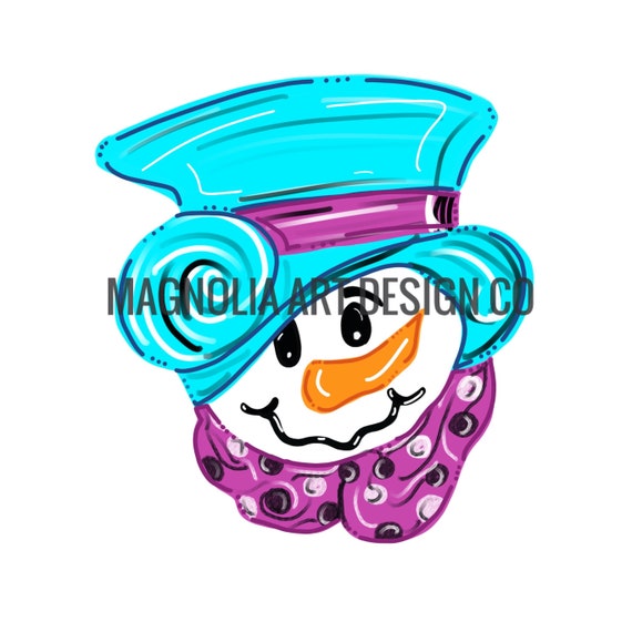 Schneemann Tur Aufhangerdruckbare Tempel Schablone Diy Etsy
