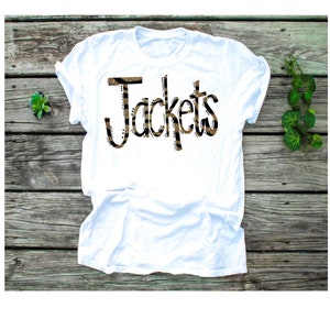 Yellow jacket sublimation design, PNG, school spirit, black and gold, glitter, hand drawn, digital download