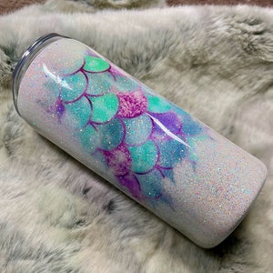 Mermaid Scale Glitter Tumbler