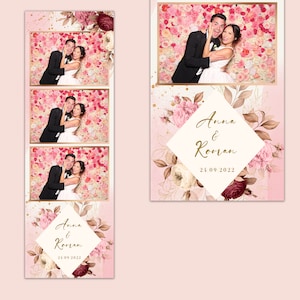 Wedding Photobooth Template, photo booth template wedding, Wedding Photobooth Template 2x6, Mirror Photo Booth Template
