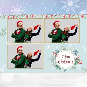 Christmas Photo Booth Template, 4x6 Template, Holiday Photo Booth Template, Elegant Photo Booth Template