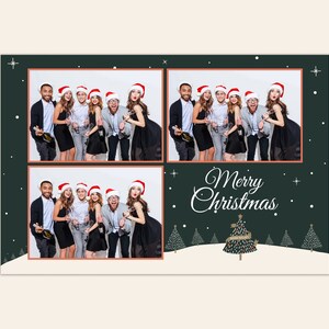 Christmas Photo Booth Template, 4x6 Template, Holiday Photo Booth Template, Elegant Photo Booth Template