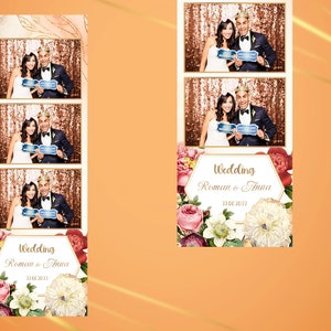 Wedding Photobooth Template, photo booth template wedding, Wedding Photobooth Template 2x6, Mirror Photo Booth Template