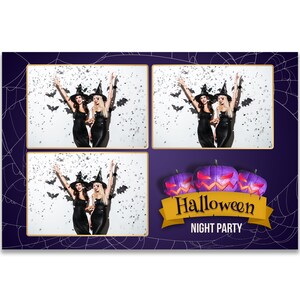 Modelo de cabine fotográfica de Halloween, modelo de cabine fotográfica, modelo de cabine fotográfica, festa de Halloween, 4x6, cartão postal, feliz Halloween