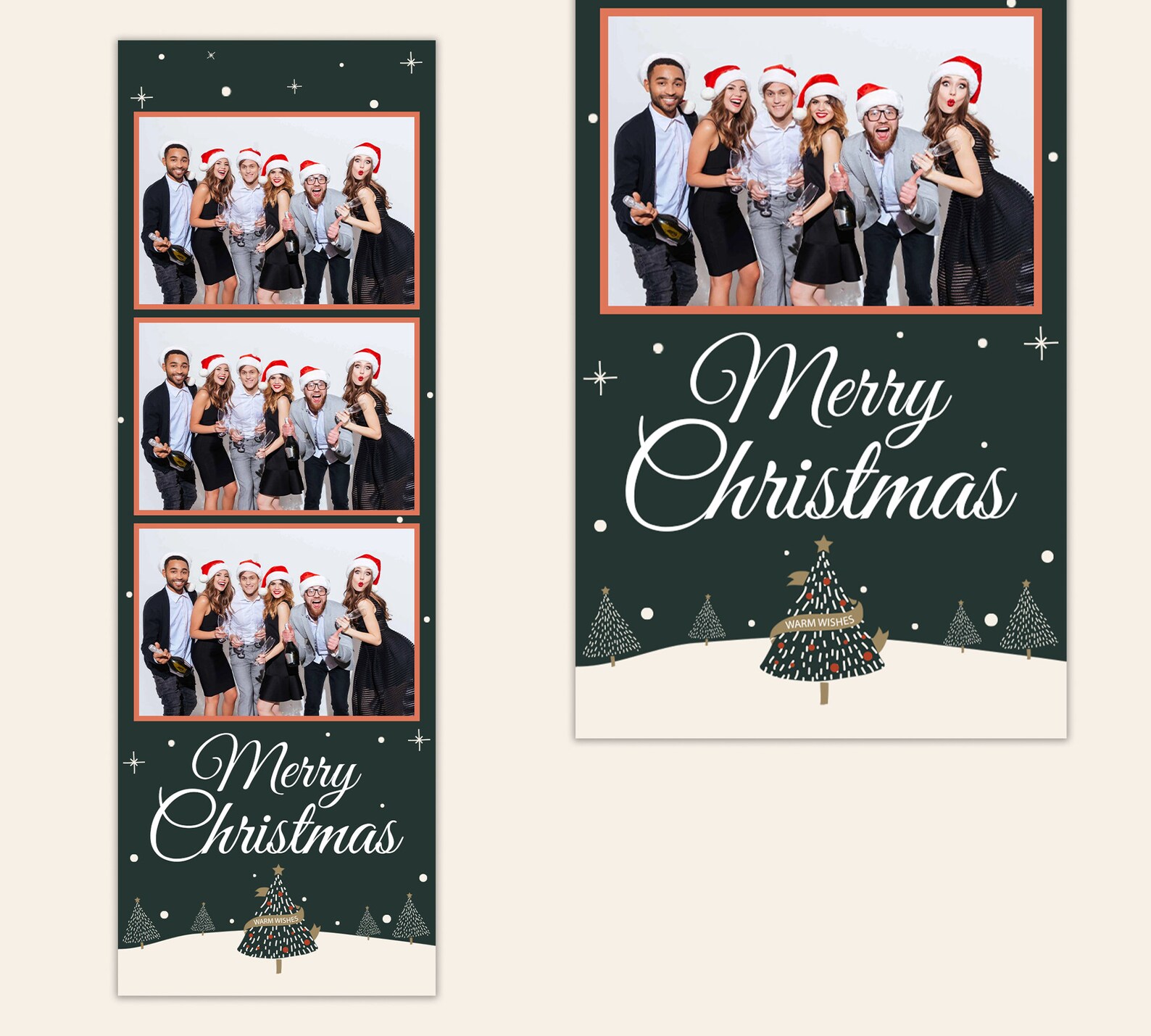 Christmas Photo Booth Template, 2x6 Template, Holiday Photo Booth Christmas Photo Booth Template, 2x6 Template, Holiday Photo Booth