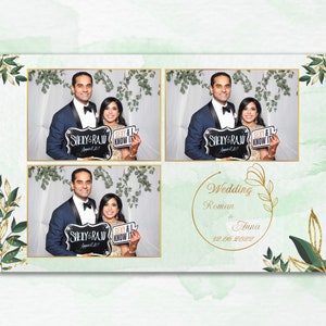 Wedding Photobooth Template, Floral Photobooth Template, 4x6 Wedding Roses Photo booth Template, photo booth template wedding