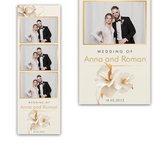 Wedding Photobooth Template, Floral Photobooth Template, 4x6 Wedding Photo booth Template, Photo Booth template wedding, photobooth template