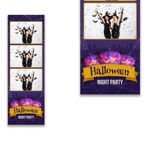 Halloween Photo Booth Template, Photo Booth Template, Photobooth template, Halloween Party, 2x6, Postcard, Happy Halloween