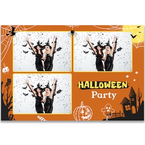 Halloween Photo Booth Template, Photo Booth Template, Photobooth Template, Halloween Party, 4x6, Postkarte, Happy Halloween