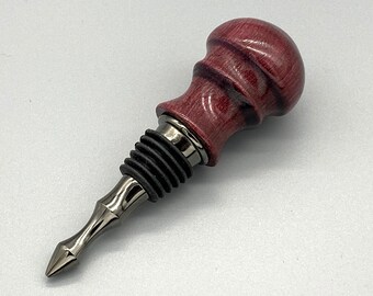 Flasche Stopper | Holz Flasche Stopper | LilaHerz | Wein Stopper | Barware | Housewarminggeschenk | Holz drehen | Handgefertigt | Titan