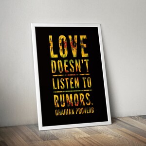 Ghana Kente Proverb Art Print: Inspirational African Decor
