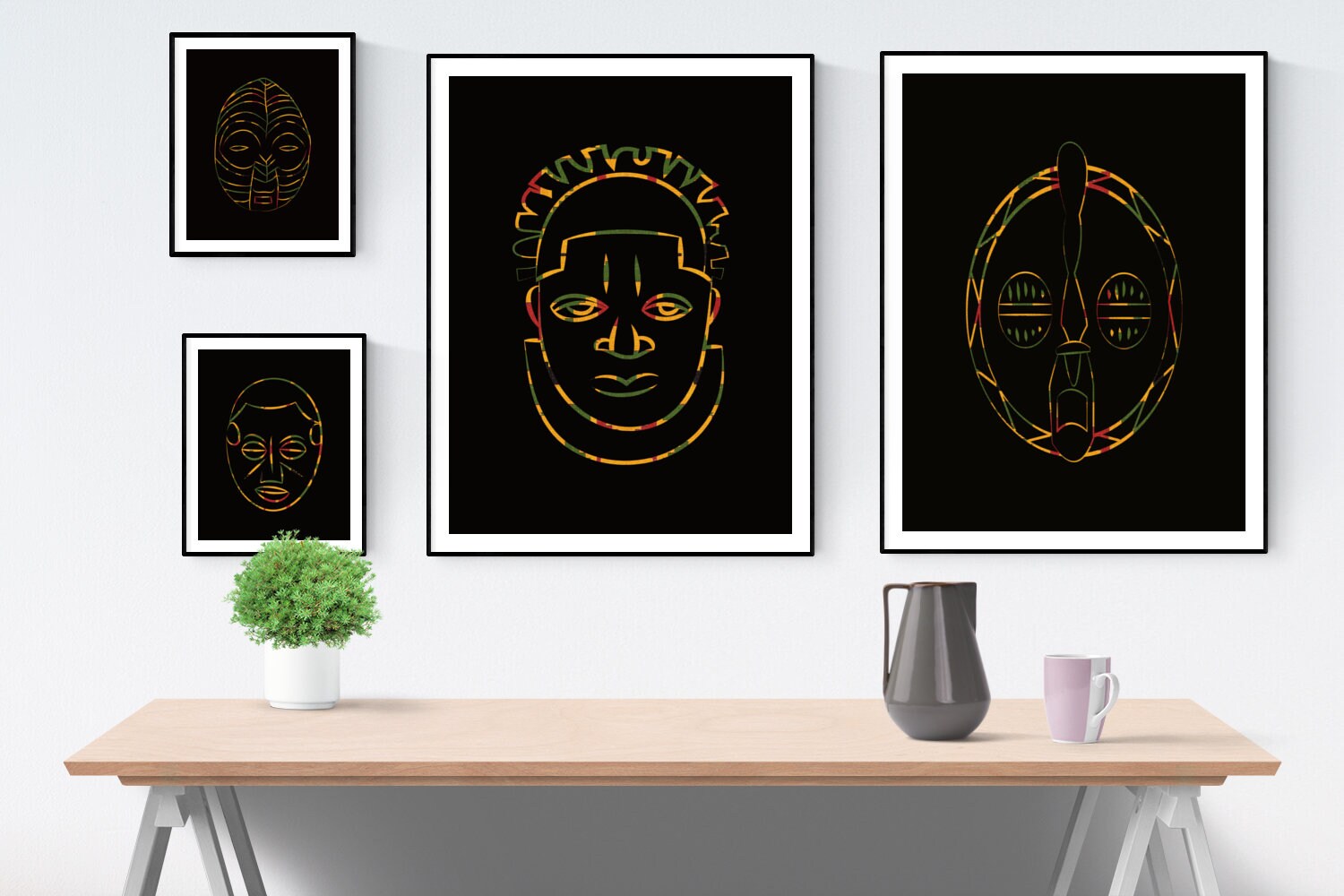 Edo Benin Nigeria - African Mask - Special Edition Print - African Art ...