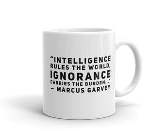 Citation Marcus Garvey Mug - Tasse à café - Mug cadeau