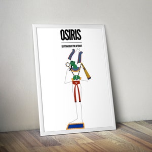 Osiris - God Of Wisdom - Egyptian Art - History - African Art Print Poster - Black Art - African Decor
