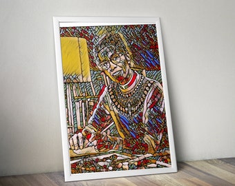 Pauli Murray - Impresión de edición especial - Arte de pared - Cartel de arte negro moderno