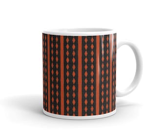 Taza de café con estampado africano: Taza de cerámica para regalo
