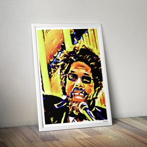 Dr. Cornel West , Wall Art Print - Modern Black Art Poster