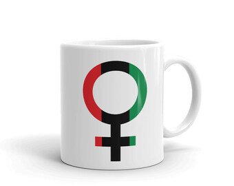 Bandera Panafricana Venus Feminist Female Rights 2 Taza - Taza de café - Taza de regalo