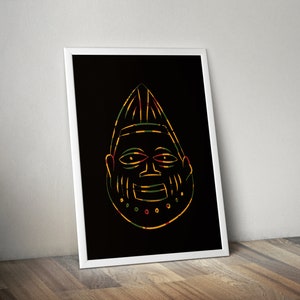 Nigeria Yoruba - African Mask - Special Edition Print - African Art Decor