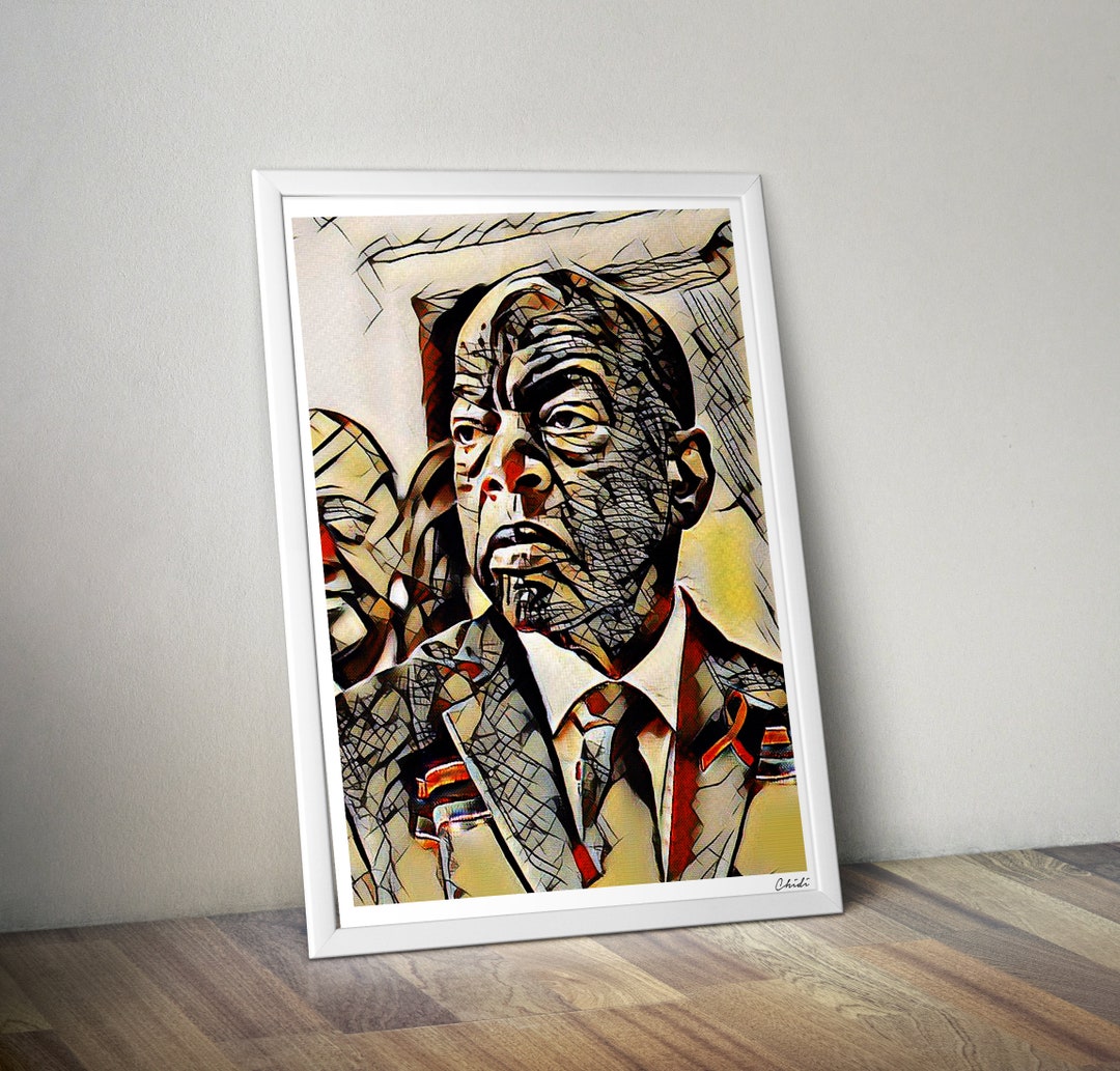 John Lewis Wall Art Print Modern Black Art Poster Civil Etsy