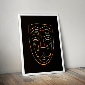 Congo - African Mask - Special Edition Print - African Art Decor