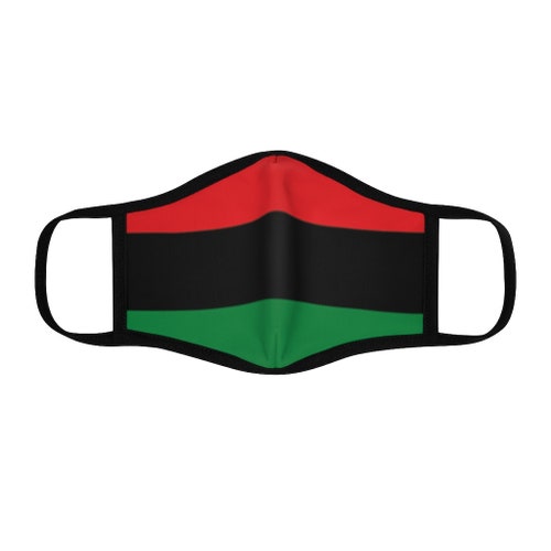 PAN AFRICAN Stripe Face Mask Various Sizes. Red Etsy