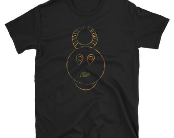 African Mask Shirt Baule Ivory Coast, T-Shirt, Adult Clothing, Shirt Designs, Gift Ideas