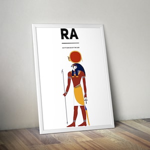 Ra - God Of The Sun - Egyptian Art - History - African Art Print Poster - Black Art - African Decor