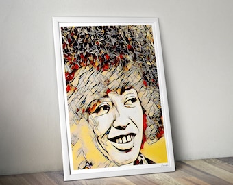 Angela Davis - Wall Art Print - Modern Black Art Poster