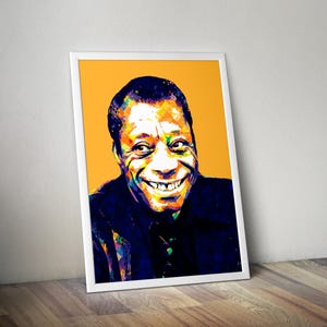 James Baldwin Art: Wall Art Poster - Pop Art Print