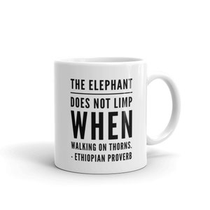 Ethiopian African Proverb 5 Mug - Tazza da caffè - Coppa d&#39;Africa - Regalo storia africana