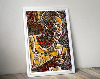 Miriam Makeba Art Print: Modern Black History Poster